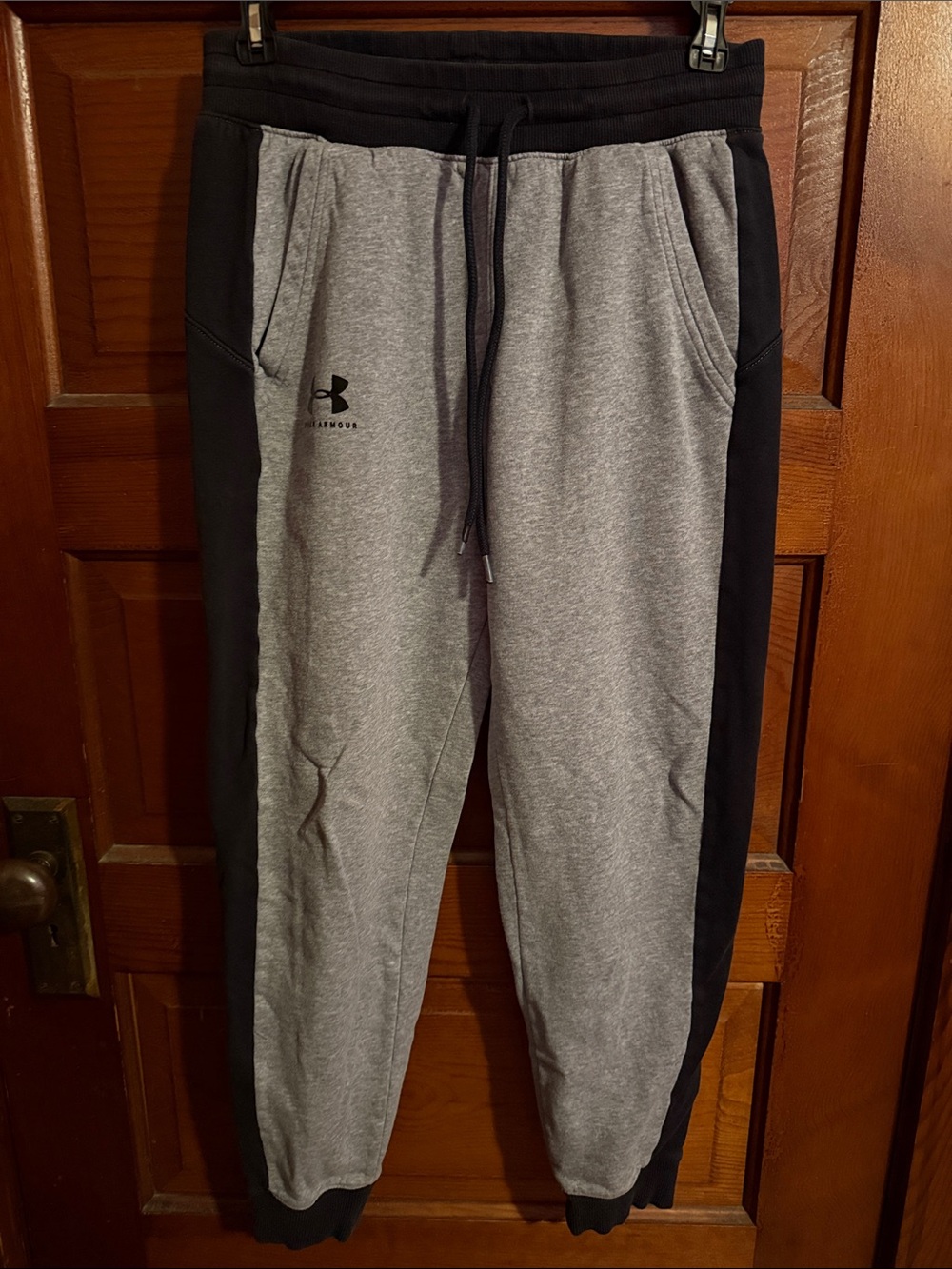 Under Armour Gray & Navy Panel Joggers